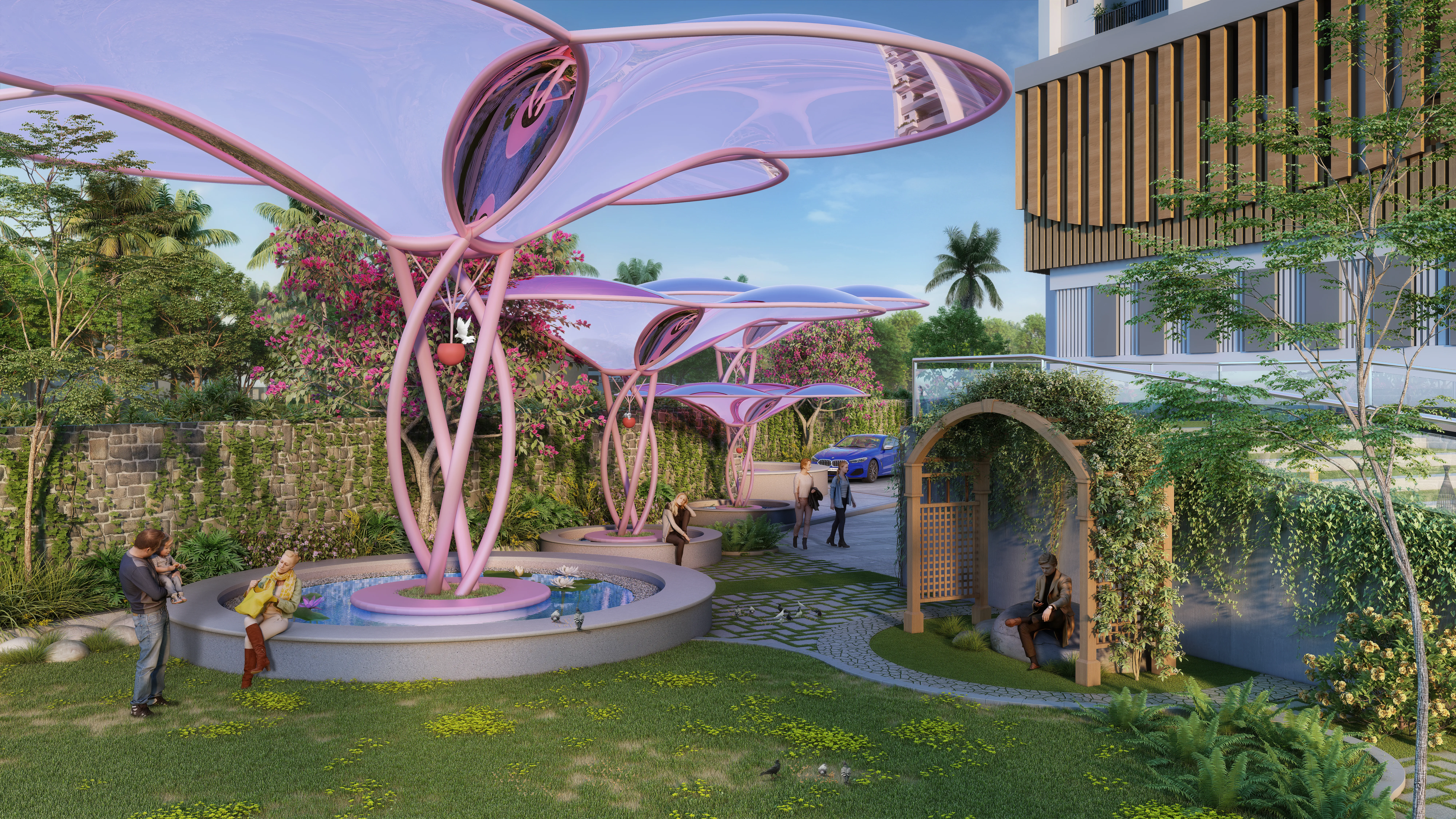 Gardenia - Addiv Builder Pvt. Ltd. — Bird Bath View