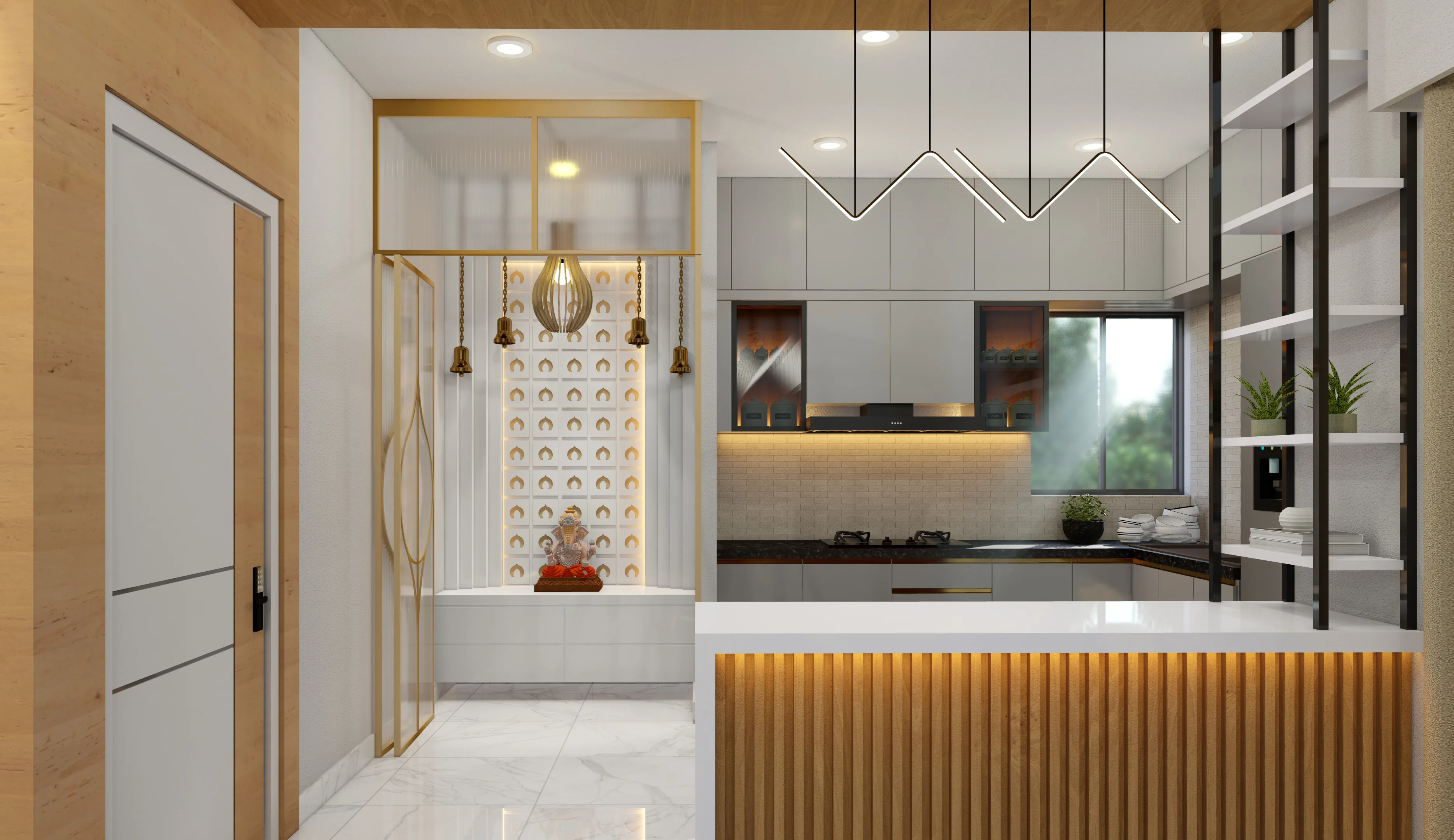 Contemporary Kitchen Design â€” Interior Project